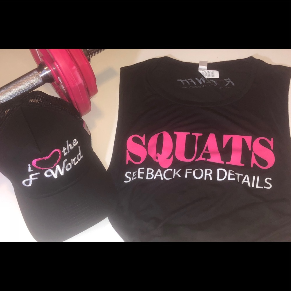 Squats See Back for details Tank top - Black